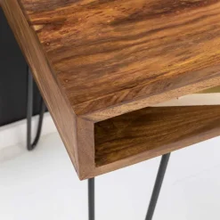 Clearance Wohnen 110x76x60 Retrodesign Schreibtisch aus Sheesham Holz - Seriacus
