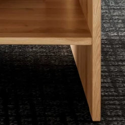 Discount Wohnen 66x43x66 Rustikaler Wohnzimmertisch aus Wildeiche massiv - Artella