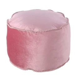 Hot Wohnen 47x32x47 Samt Hocker Pouf in Rosa - Strada