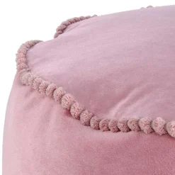 Hot Wohnen 47x32x47 Samt Hocker Pouf in Rosa - Strada