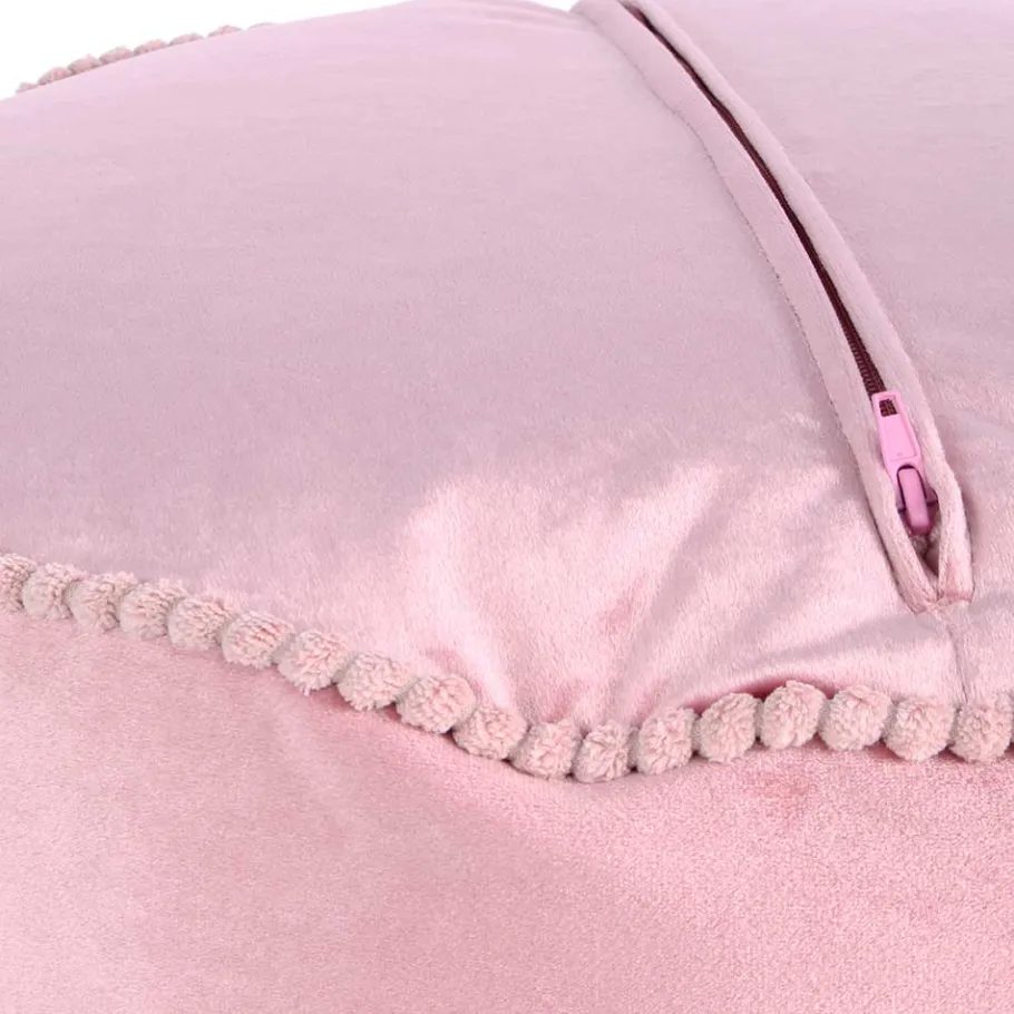 Hot Wohnen 47x32x47 Samt Hocker Pouf in Rosa - Strada