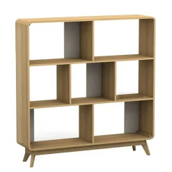 Sale Wohnen 122x126x29 Scandi Standregal in Natur - Jendren