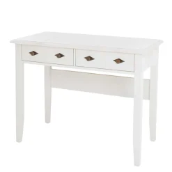 Outlet Wohnen 102x79x53 Schmaler Schreibtisch Konsolentisch - Satumare