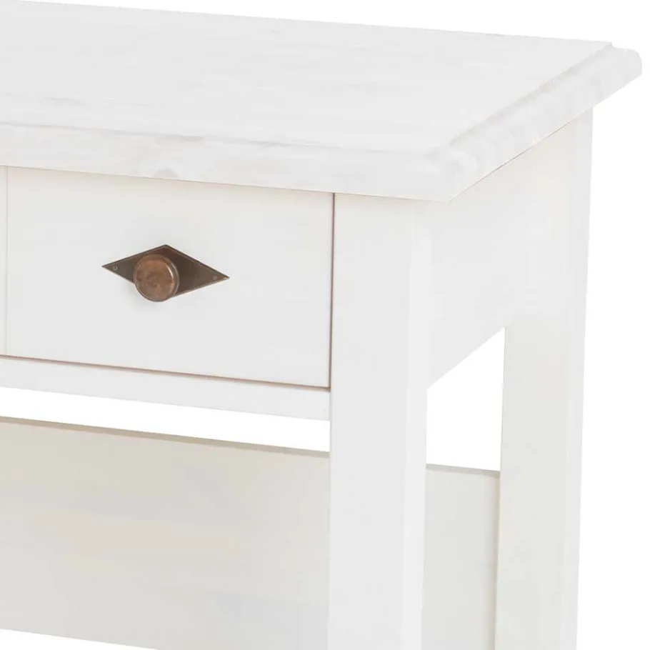 Outlet Wohnen 102x79x53 Schmaler Schreibtisch Konsolentisch - Satumare