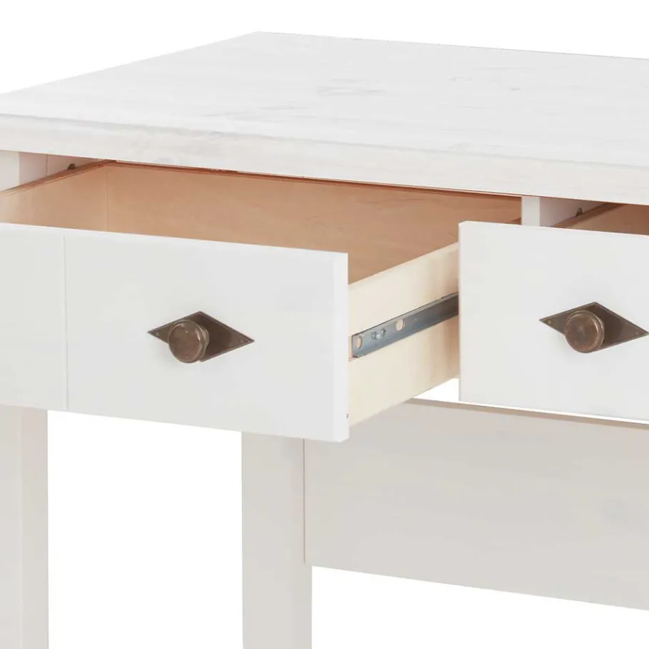 Outlet Wohnen 102x79x53 Schmaler Schreibtisch Konsolentisch - Satumare