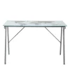Outlet Wohnen 113x73x58 Schreibtisch aus bedrucktem Glas - Ugolina