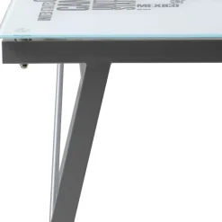 Outlet Wohnen 113x73x58 Schreibtisch aus bedrucktem Glas - Ugolina