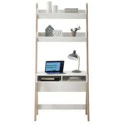Sale Wohnen 85x182x48 Schreibtisch im Regal in Weiß - Igliov