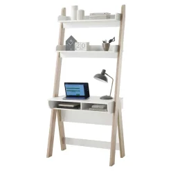 Sale Wohnen 85x182x48 Schreibtisch im Regal in Weiß - Igliov