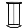Sale Wohnen 40x62x40 Sechseck Beistelltisch in Schwarz - Palium