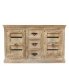 Hot Wohnen 150x90x45 Shabby Chic Sideboard in Grey Wash - Abid