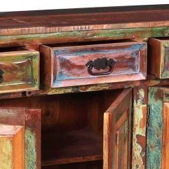 Online Wohnen 160x80x40 Shabby Chic Sideboard auf Sockel - Jamaica