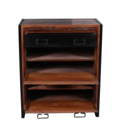 Sale Wohnen 80x96x40 Shabby Schuhschrank mehrfarbig - Ensley