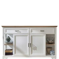 Hot Wohnen 171x102x48 Sideboard in Weiß & Eiche - Sinolita