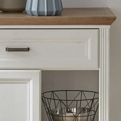 Hot Wohnen 171x102x48 Sideboard in Weiß & Eiche - Sinolita