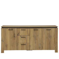 Clearance Wohnen 180x86x38 Sideboard in Zinneiche Optik - Traudarian
