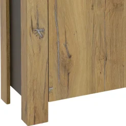 Clearance Wohnen 180x86x38 Sideboard in Zinneiche Optik - Traudarian