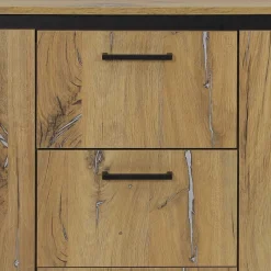 Clearance Wohnen 180x86x38 Sideboard in Zinneiche Optik - Traudarian