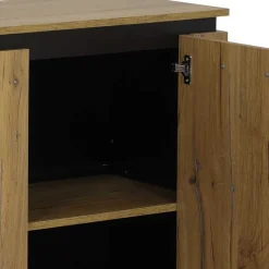 Clearance Wohnen 180x86x38 Sideboard in Zinneiche Optik - Traudarian