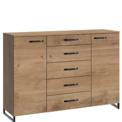Best Wohnen 162x102x41 Sideboard mit 5 Schubladen & 2 Türen - Casai
