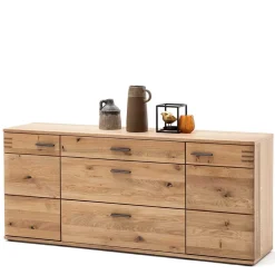 Clearance Wohnen 180x78x44 Sideboard mit Furnier Eiche Bianco - Crupean