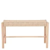 Sale Wohnen 80x45x35 Sitzbank aus Kordel Geflecht - Vanadrino