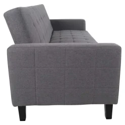 Best Wohnen 204x81x85 3-Sitzer Schlafsofa in Grau - Industry