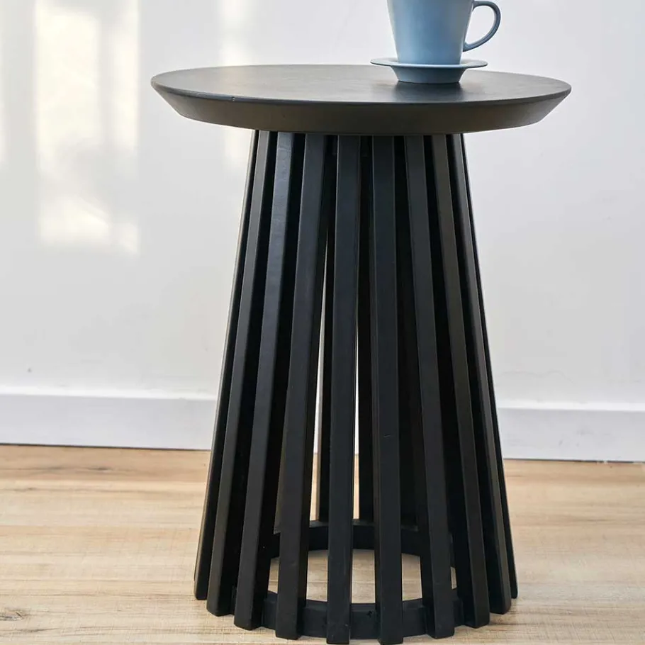 Best Wohnen 40x50x40 Skandi Beistelltisch in Schwarz - Adison