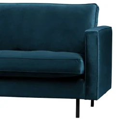 Best Wohnen 275x83x88 Sofa mit blauem Bezug aus Samt - Cumagon