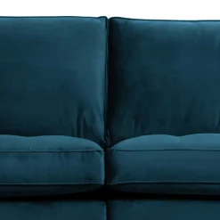 Best Wohnen 275x83x88 Sofa mit blauem Bezug aus Samt - Cumagon