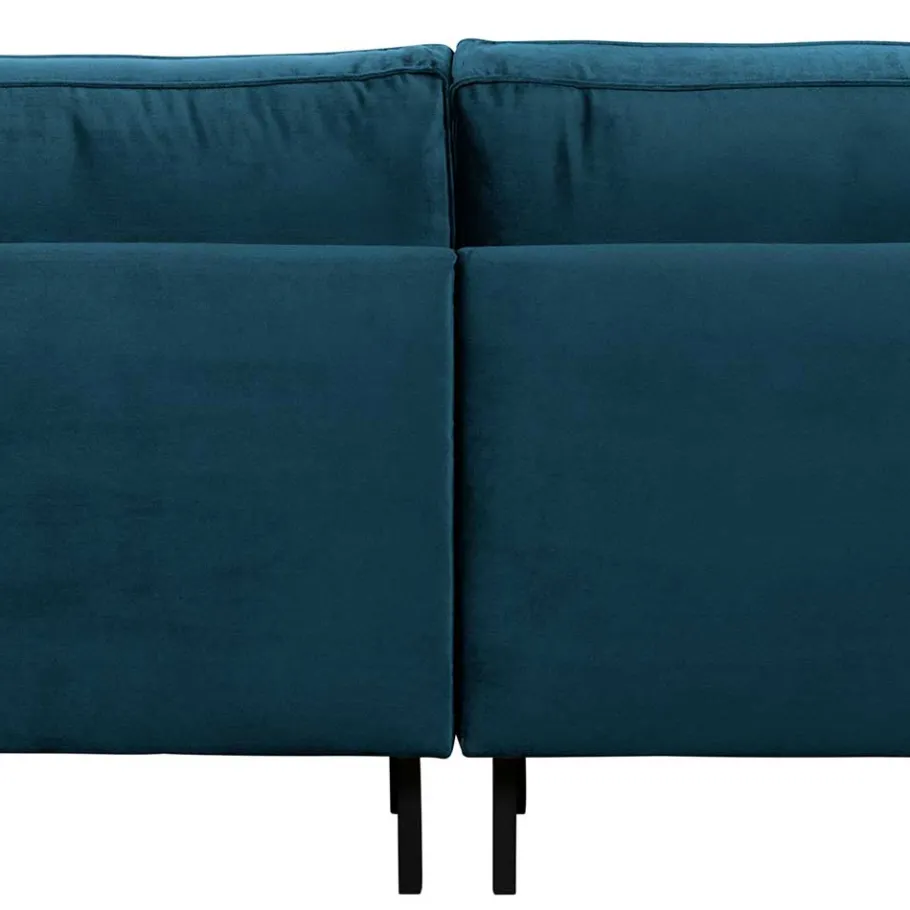 Best Wohnen 275x83x88 Sofa mit blauem Bezug aus Samt - Cumagon