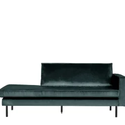 Best Wohnen 203x85x86 Sofaliege in Blau Samt - Fledos