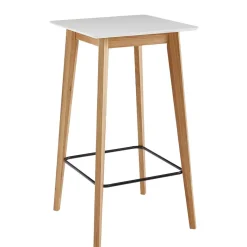 Discount Wohnen 61x110x61 Stehtisch quadratisch mit Fußablage - Soveca