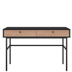 Sale Wohnen 120x75x50 Stilvoller Schreibtisch in Schwarz & Eiche - Varaba