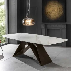 Best Wohnen 220x76x110 Tisch in Marmoroptik Keramikplatte - Vainy