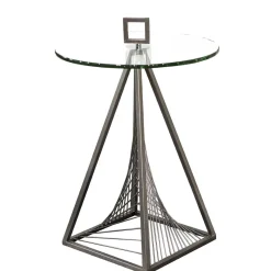 Clearance Wohnen 45x57x45 Tisch mit Design Pyramiden Gestell - Soveltra