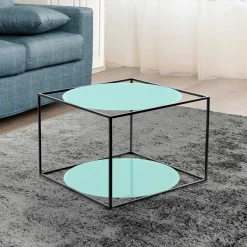 Best Wohnen 50x36x50 Tischchen in Mintgrün & Schwarz - Vita