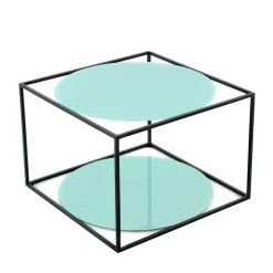 Best Wohnen 50x36x50 Tischchen in Mintgrün & Schwarz - Vita