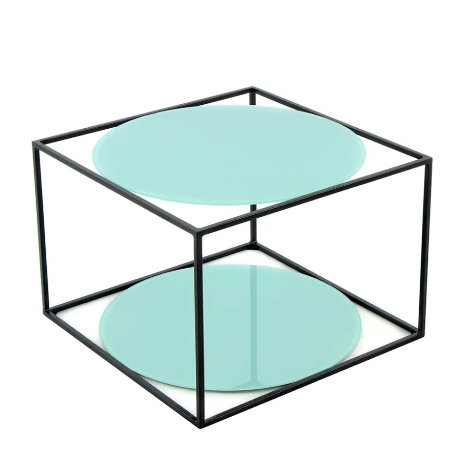 Best Wohnen 50x36x50 Tischchen in Mintgrün & Schwarz - Vita