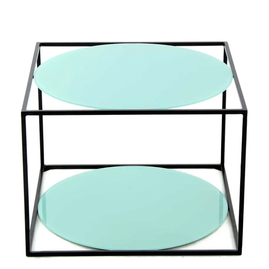 Best Wohnen 50x36x50 Tischchen in Mintgrün & Schwarz - Vita