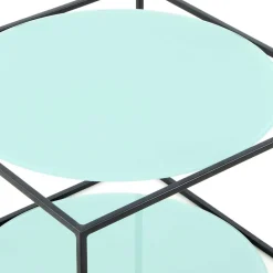 Best Wohnen 50x36x50 Tischchen in Mintgrün & Schwarz - Vita