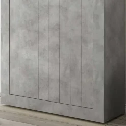 Discount Wohnen 110x144x43 Türen-Highboard in Beton Dekor - Eman