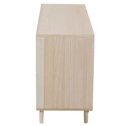 Clearance Wohnen 100x65x36 2-türige Kommode mit drei offenen Fächern - Oncinasa