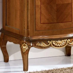 Hot Wohnen 64x199x40 1-türige Vitrine im Italienischen Stil - Aciara