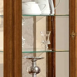 Hot Wohnen 64x199x40 1-türige Vitrine im Italienischen Stil - Aciara