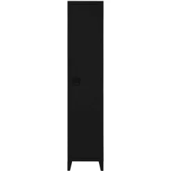 Online Wohnen 38x180x38 1-türiger Metallspind in Schwarz - Trio