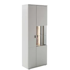 Online Wohnen 75x199x37 2-türiger Wohnzimmerschrank modern - Apulco