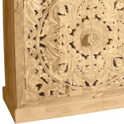 Hot Wohnen 180x90x45 4-türiges Sideboard im Ethno Stil - Runiasa