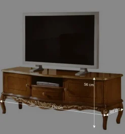 New Wohnen 150x56x49 TV Lowboard im Italienischen Stil - Aciara