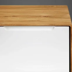 New Wohnen 180x48x40 TV Möbel in Wildeiche & Weiß - Diesta